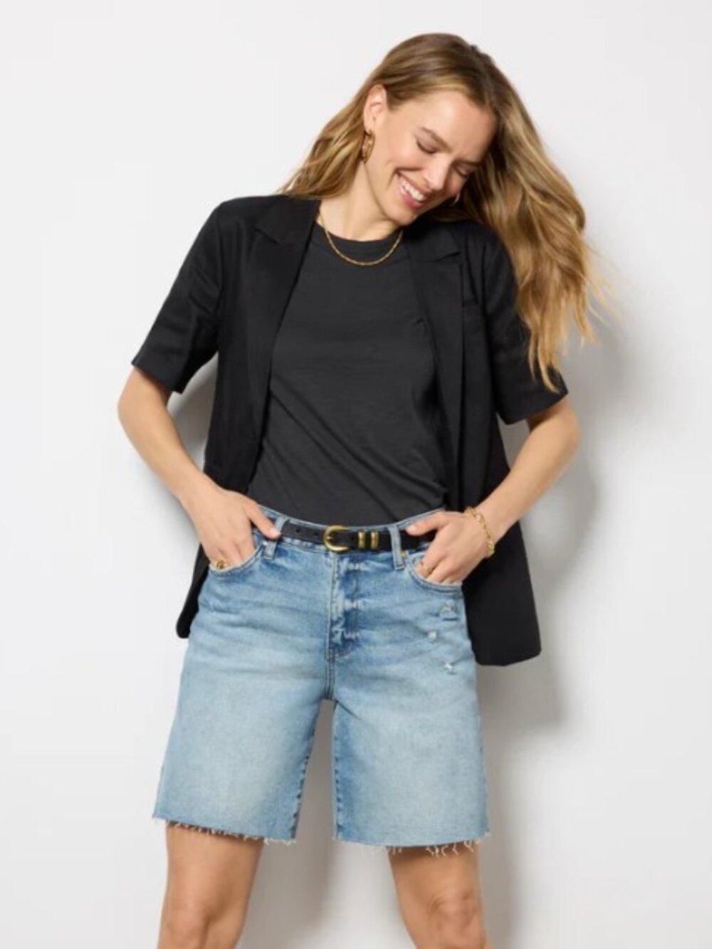 Evereve Grayson Short Sleeve Blazer